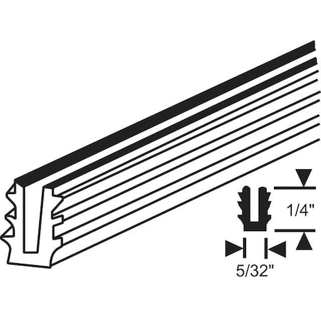 Strybuc 100 Ft Gray Glazing Channel 67-2